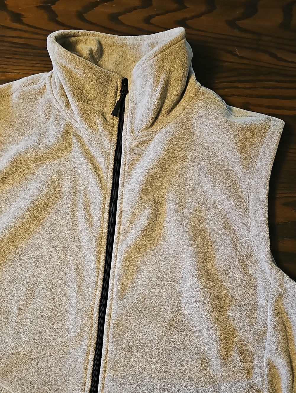 Iceburg Beige Fleece Zip-Up Vest